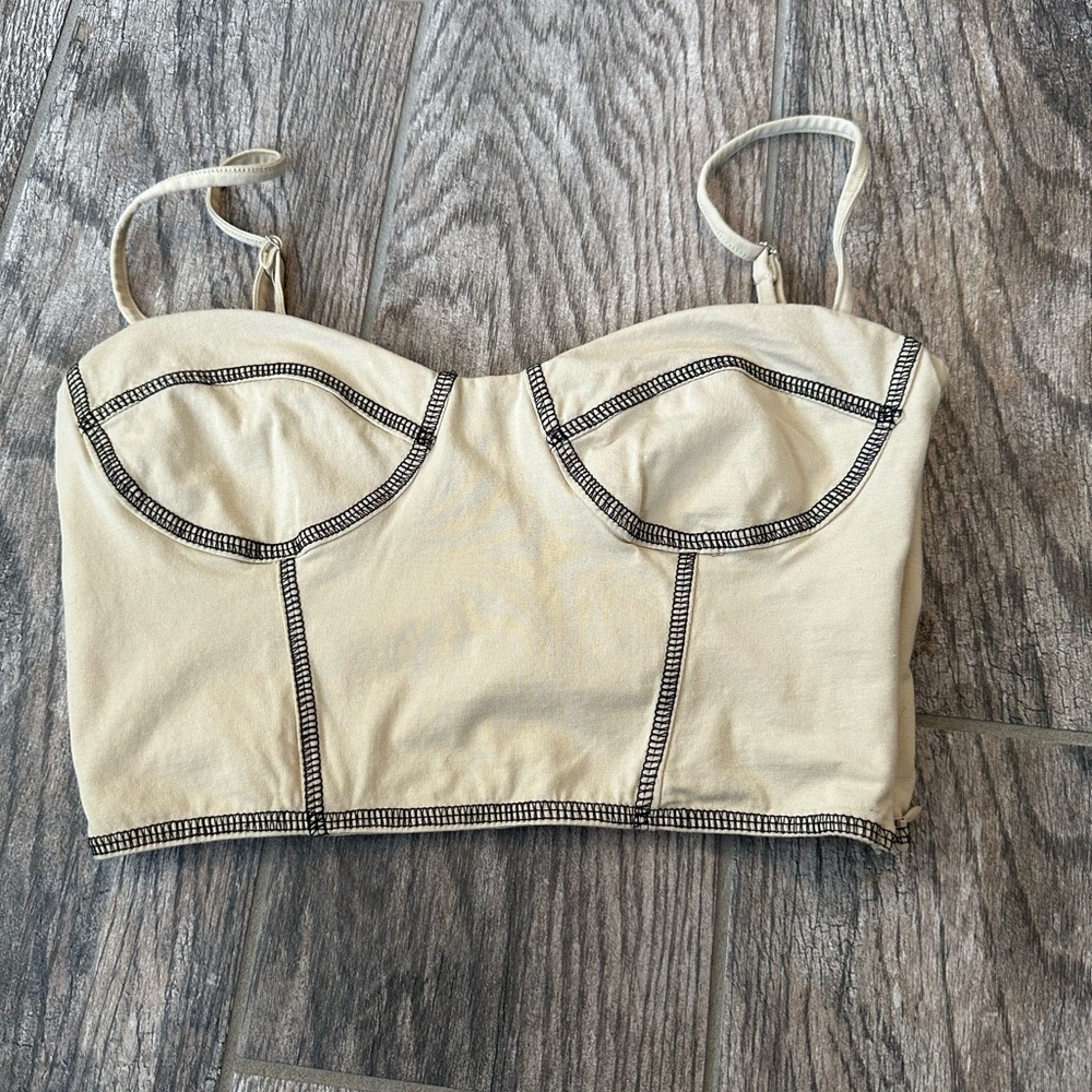 Princess Polly cropped corset like top